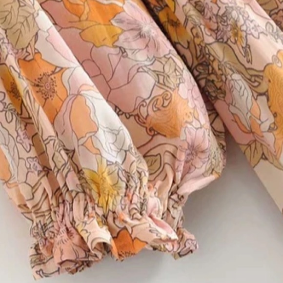 Amethyst Maxi Gown DRESS Floral Boho Blush NEW - Picture 8 of 8